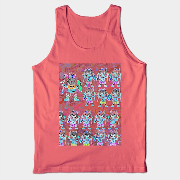 Dance of African Warriors V4 Tank Top by walil designer